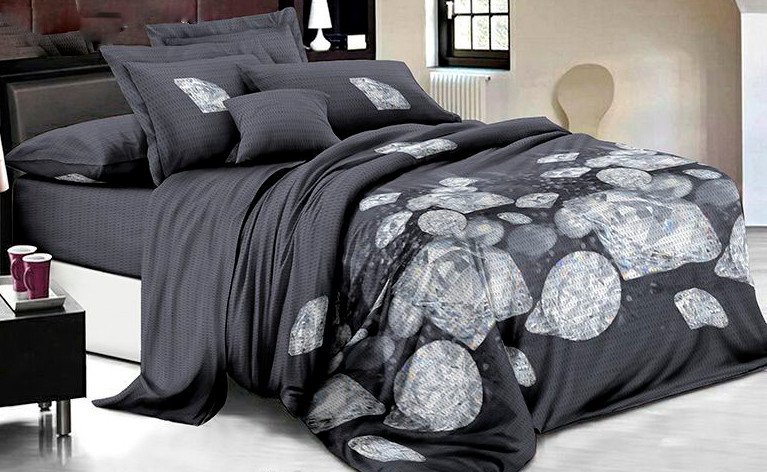 

2-спальный комплект постельного белья с евро простыней Бояртекс № 7133-9 S/P 2сп с европростыней (креп-жатка)