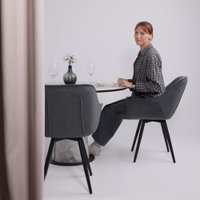 Кухонный стол Lepremo AV 1317 HPL+МДФ 1200 (виктори натуральный/черный)