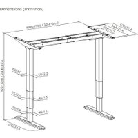Стол для работы стоя ErgoSmart Unique Ergo Desk 1360x800x36мм (альпийский белый/белый) в Бресте