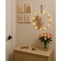 Подвеска AksHome Тип 7 Круг с веткой D20см 13LED 2АА