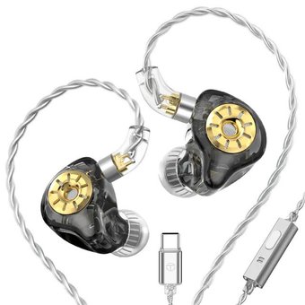 Наушники TRN ST1 Pro USB Type-C (черный, c микрофоном)