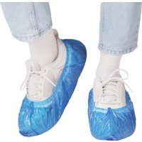 Бахилы EleGreen Экстра с двойной резинкой (100 шт, синий) в Бобруйске