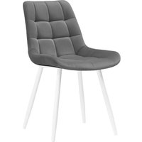 Стул Notta Челси (велюр темно-серый/белый)