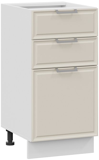 

Шкаф напольный Трия Белладжио 1Н4Я3 (белый/софт панакота)