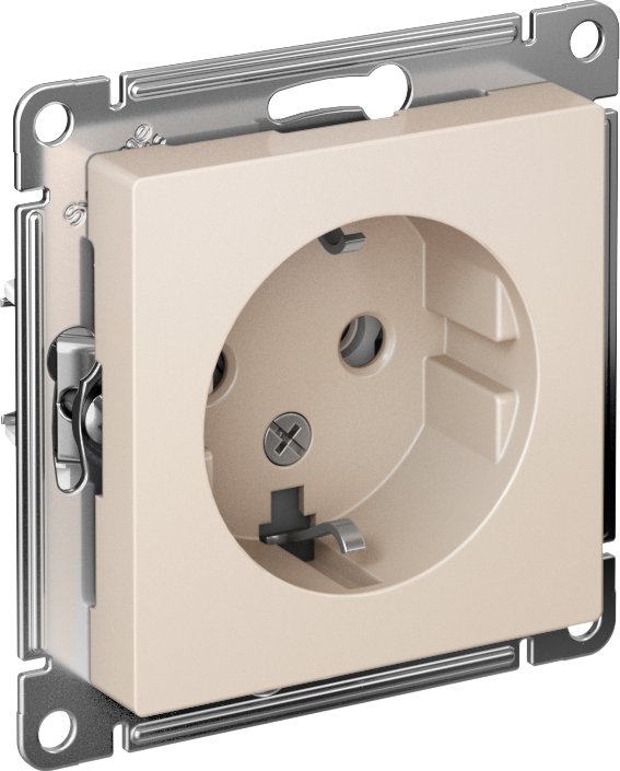 

Розетка Systeme Electric AtlasDesign ATN000243 (бежевый)