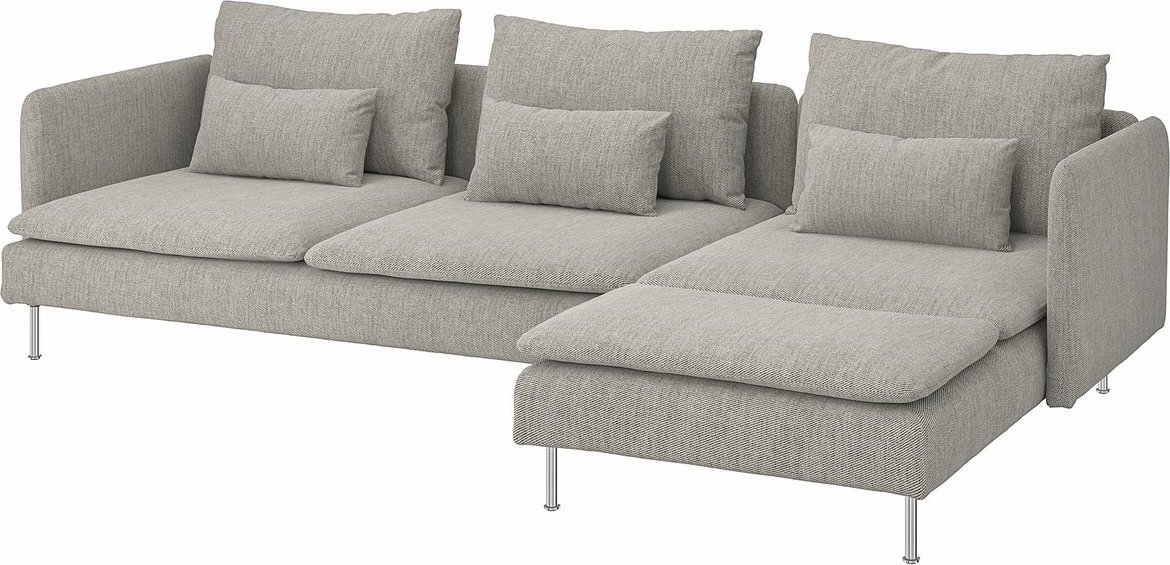 

Модульный диван Ikea Soderhamn с козеткой/Viarp бежевый/коричневый s99534428