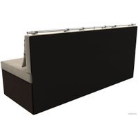 Диван Лига диванов Метро 105004 (микровельвет бежевый/коричневый)