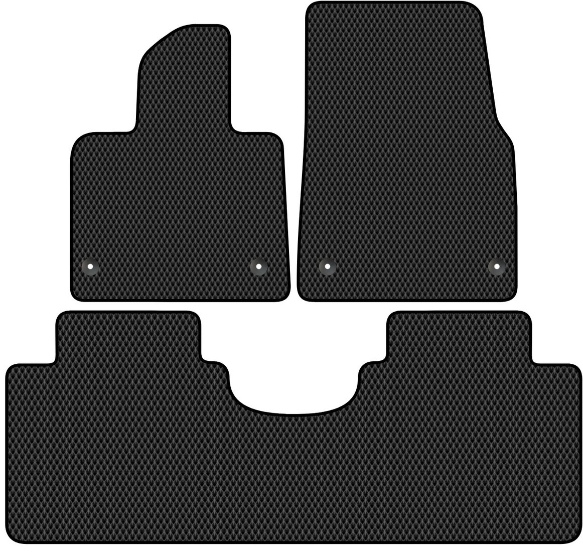 

Комплект ковриков для авто Alicosta Voyah Free I (suv / Гибрид) 2022 - Н.В. задний цельный (черный, ромб)