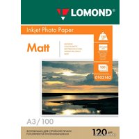 Фотобумага Lomond Матовая односторонняя A3 120 г/м2 100 листов [0102162]