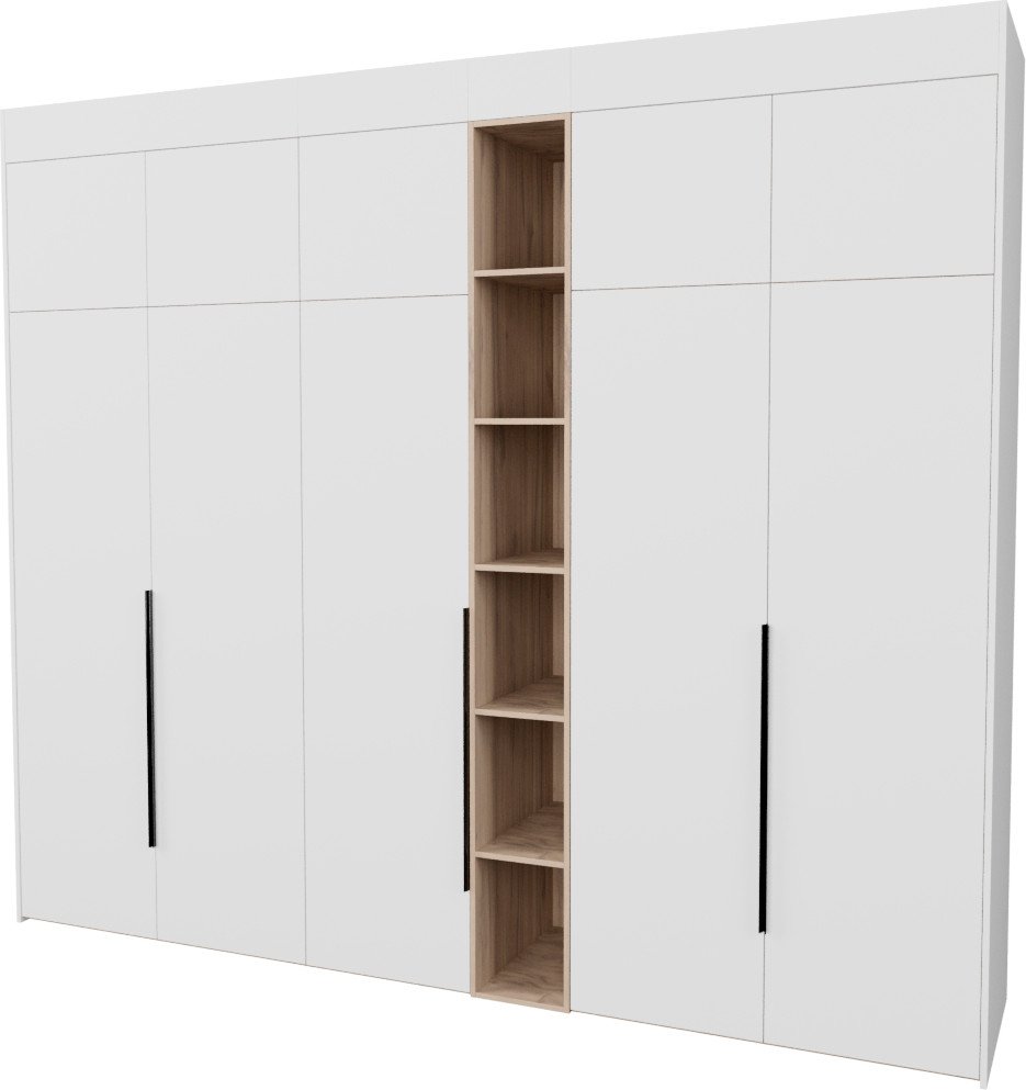 

Шкаф распашной Рэйгрупп Рэй S274-В13-1-EBЕ В13-1 (дуб элисон/белый премиум)