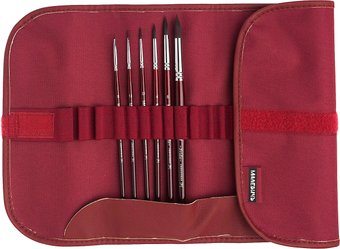 Набор кистей Малевичъ Frida 756800 (12 шт, бордо)