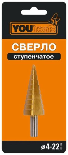 Сверло Yourtools 4-22 мм (10 ступ)