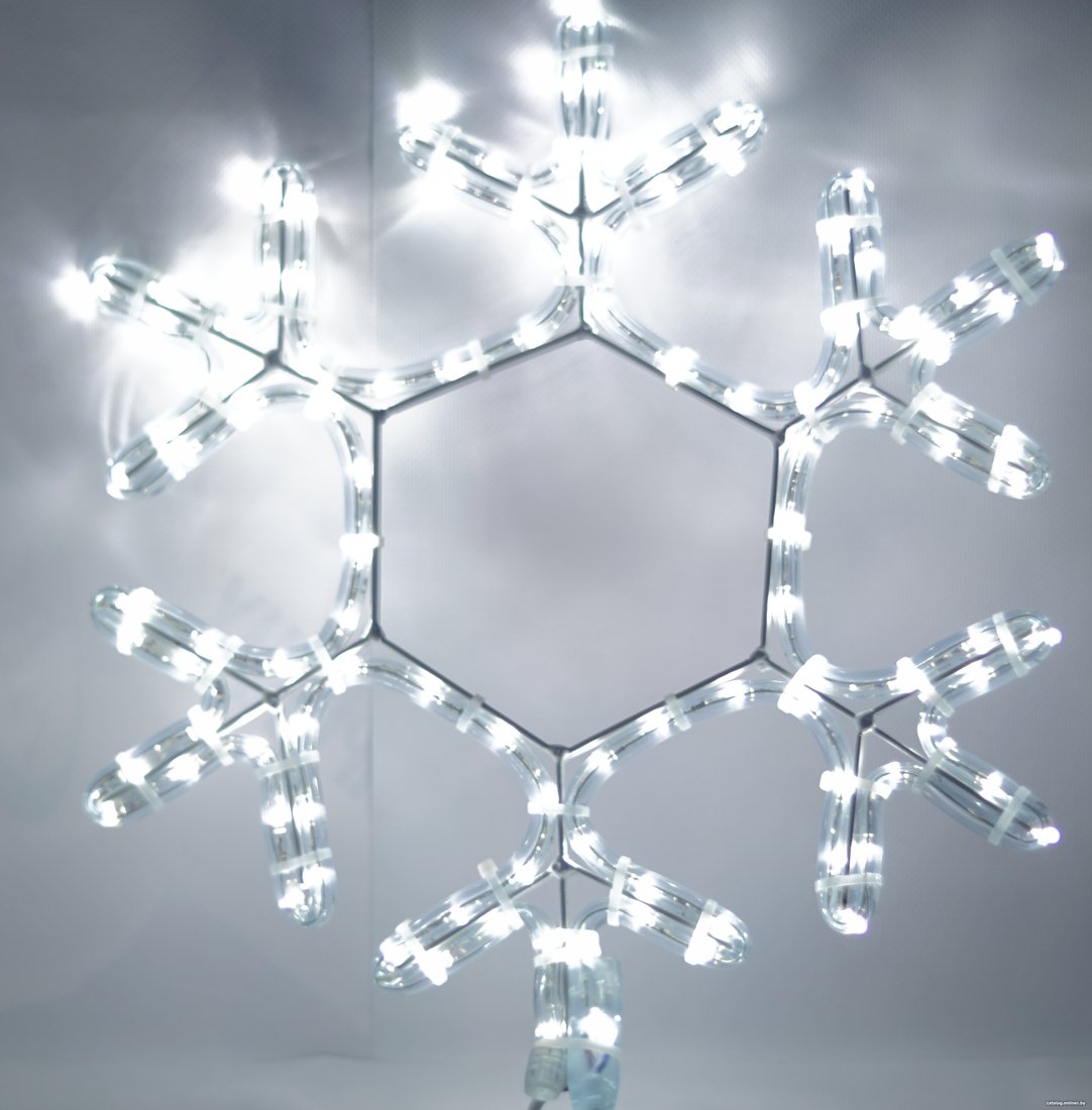 2D-фигура IQLED Снежинка LED 45x45 см (белый)
