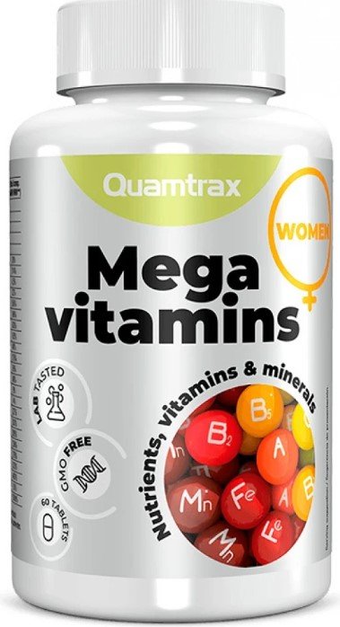 

БАД Quamtrax Nutrition Mega Vitamins for women (60 таблеток)
