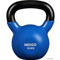 Гиря Indigo IN132 16 кг (черный/синий)