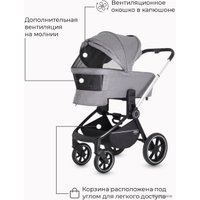 Универсальная коляска Rant MOWbaby Zoom PU (2 в 1, silver beige)