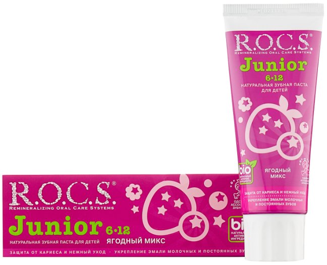 

Зубная паста R.O.C.S Junior Ягодный микс 74 г