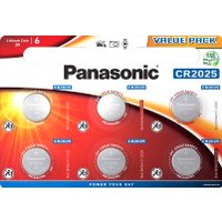 Батарейка Panasonic CR2025 6 шт. CR-2025EL/6BP