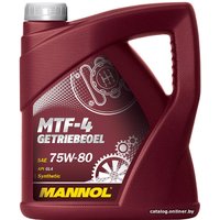 Трансмиссионное масло Mannol MTF-4 Getriebeoel 75W-80 API GL-4 4л