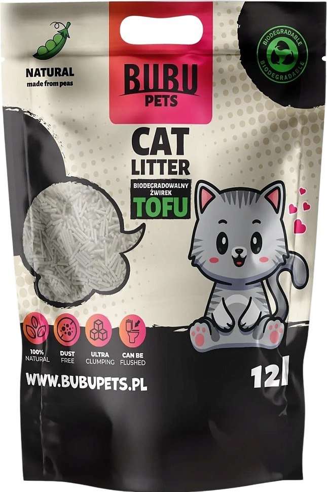 

Наполнитель для туалета Bubu Pets Tofu Original (5 кг/12 л)