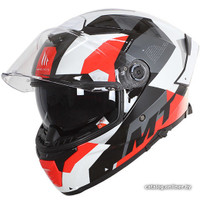 Мотошлем MT Helmets Thunder 4 SV Fade A0 (XXL, глянцевый белый)
