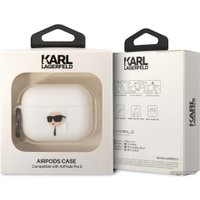 Чехол CG Mobile Karl Lagerfeld для AirPods Pro 2 KLAP2RUNIKH (белый)