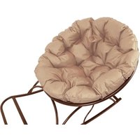 Кресло-качалка M-Group Папасан 12710201 (коричневый/бежевая подушка)
