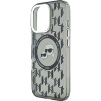 Чехол для телефона Lagerfeld PC/TPU Monogram NFT Karl & Choup Metal Cam (MagSafe) для iPhone 16 Pro Max KLHMP16XHMCKMHK