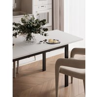 Кухонный стол Senira Велес ЛДСП 25 мм 100x60 (белый/опора черная)