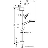 Душевой гарнитур  Hansgrohe Crometta Vario Shower Set [26536400]