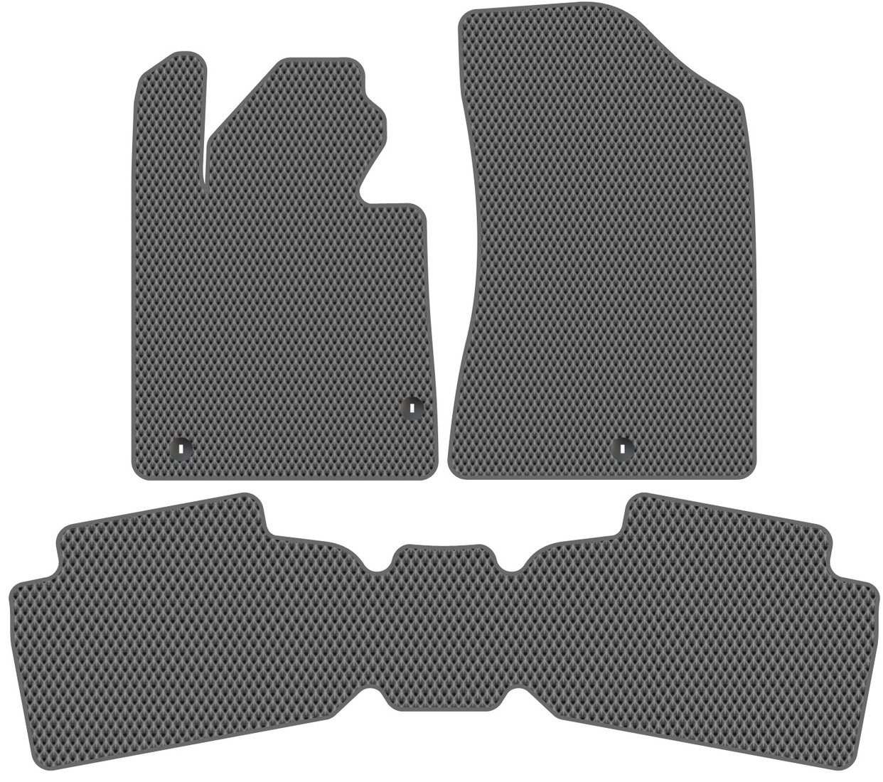 

Комплект ковриков для авто Alicosta Hyundai Sonata VIII (седан / DN8) 2019 - Н.В. задний цельный (серый, ромб)