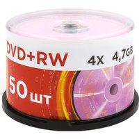 DVD+RW диск Mirex 4.7Gb 4x UL130022A4B (50 шт.)