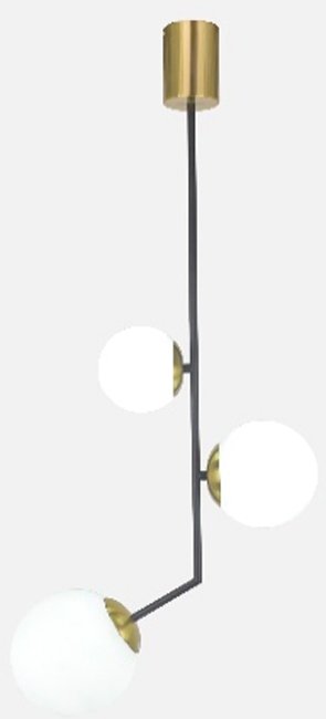 

Подвесная люстра Mirastyle SX-20628/3 BK+YB