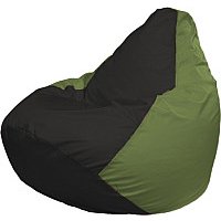 Кресло-мешок Flagman Груша Мега XXXL Г3.1-399 (черный/оливковый)