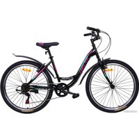 Велосипед Delta Butterfly 26 2607 (черный/розовый)