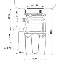 Измельчитель пищевых отходов ARFEKA FWD Max