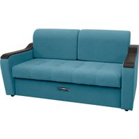 Диван Сириус Лидер-3 НПБ 185x110 (Eva 29 велюр голубой)