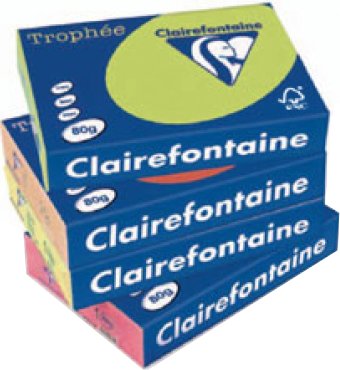Офисная бумага Clairefontaine Trophee пастель A4 80 г/кв.м 500 л (солнечно-желтый)