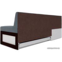 Угловой диван Мебель-АРС Нотис левый 207x82x132 (велюр серо-синий HB-178 26)