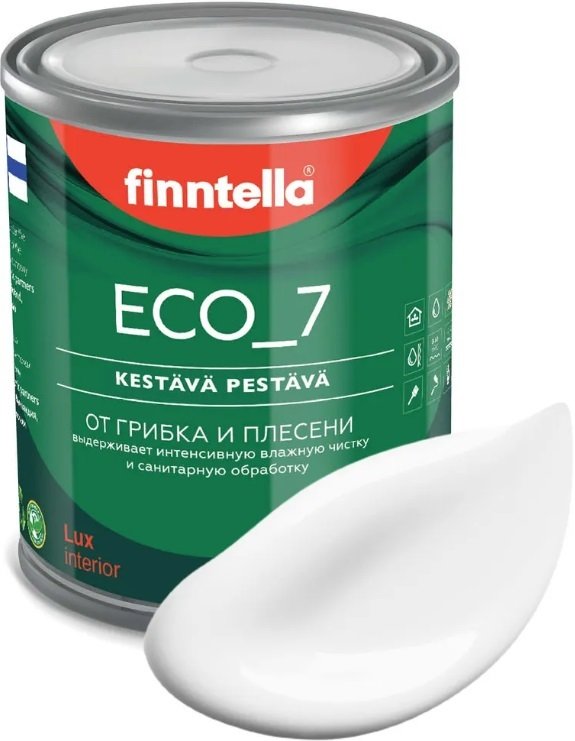 

Краска Finntella Eco 7 White F-09-2-1-White 0.9 л (белый)
