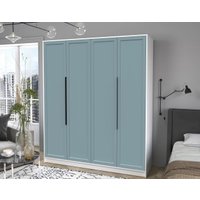 Шкаф распашной Интерлиния Концепт Тренд КТ-Ш4 (белый платинум/океан)