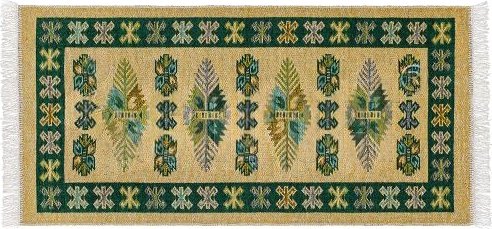 

Ковер для жилой комнаты Shahintex Etno Icarpet 120x180 001 455399 (малахит)