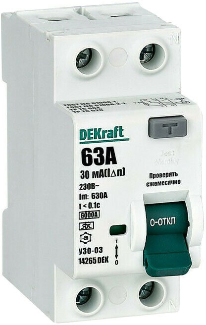 

Устройство защитного отключения DEKraft 14265DEK
