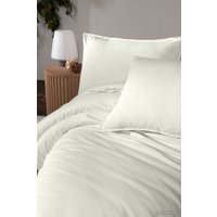 1.5-спальный комплект постельного белья Arya Natural Stone Washed 8680943227324 (белый)
