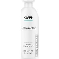  Klapp Тоник Clean&active для жирной и комбинированной кожи Tonic with Alcohol 250 мл