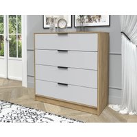 Комод Интерлиния Концепт КТ-К100 (серый/дуб золотой)