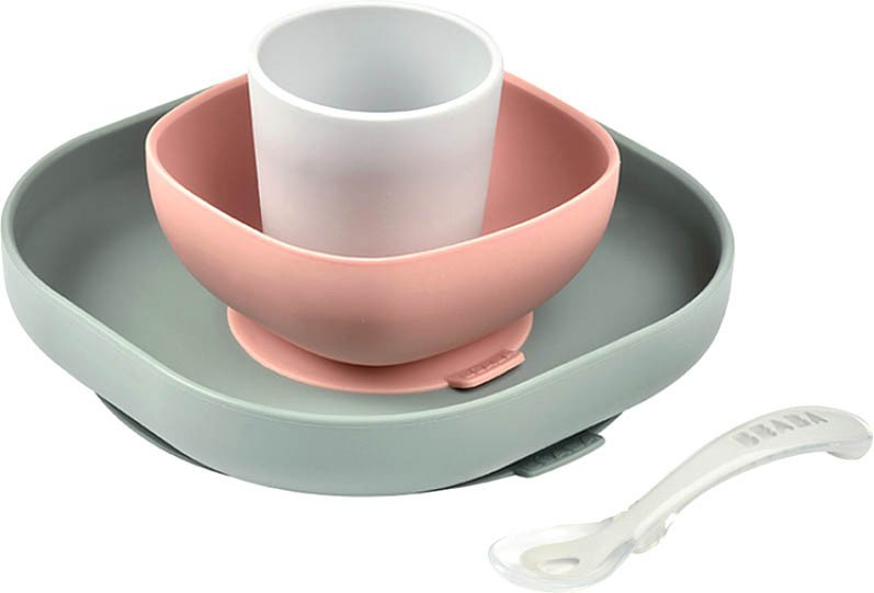 

Набор детской посуды Beaba Coffret Repas Silicone Eucalyptus 913507