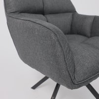 Интерьерное кресло AksHome Virginia (темно-серый MQ001-5/черный)