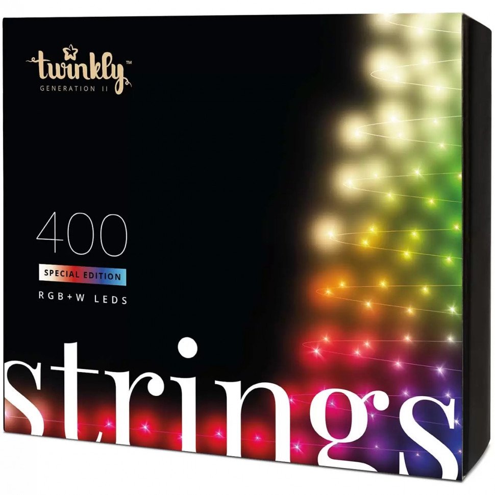 Светодиодная гирлянда Twinkly Strings Special edition 400 LED с Wi-Fi и Bluetooth