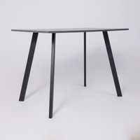 Кухонный стол ЭлиГард Solo 102x67 (мрамор неро маркина/черный)